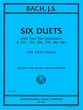 Six Duets after Two-Part Inventions Cello Duet cover